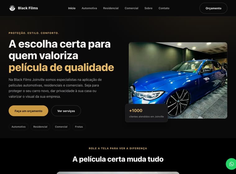Print do site de Black Films Películas